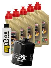 Pacchetto di ispezione 5L 10W-50 + filtro olio per Yamaha VMX V-Max 1700 ccm Anno 2009 - 2012