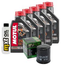 Pacchetto di ispezione 5L 10W-50 + filtro olio per Yamaha VMX V-Max 1700 ccm Anno 2009 - 2012