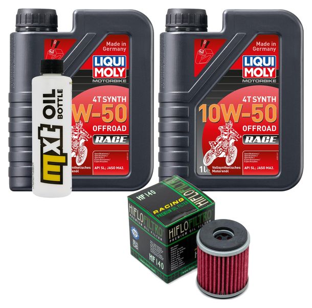 Inspektionspaket 2L 10W-50 + Ölfilter für Yamaha WR F YZ 250 ccm Bj. 2009 - 2015