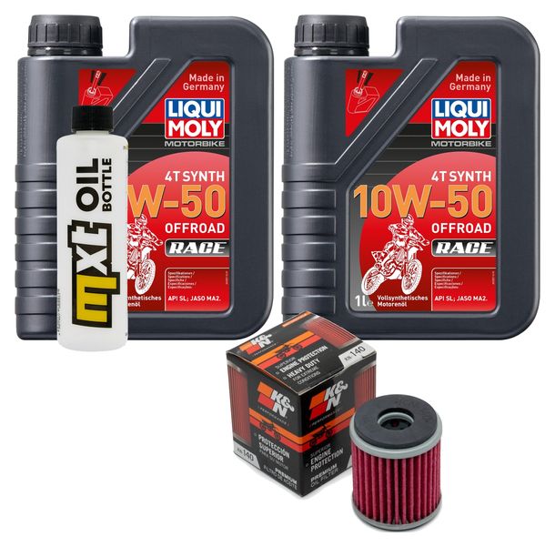 Inspektionspaket 2L 10W-50 + Ölfilter für Yamaha WR F YZ 250 ccm Bj. 2009 - 2015