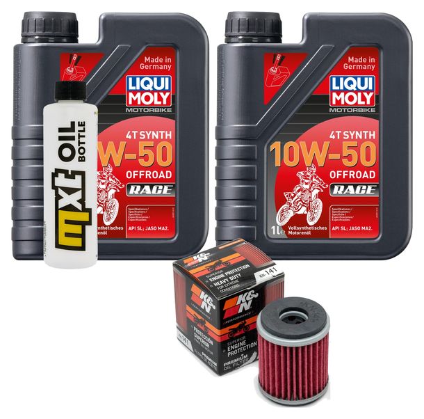 Inspektionspaket 2L 10W-50 + Ölfilter für Yamaha WR F YZ 250 ccm Bj. 2009 - 2015