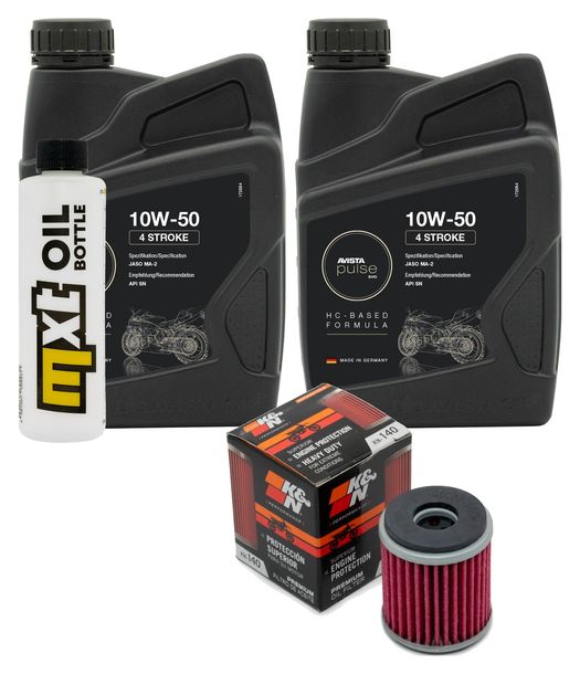 Inspektionspaket 2L 10W-50 + Ölfilter für Yamaha WR F YZ 250 ccm Bj. 2009 - 2015
