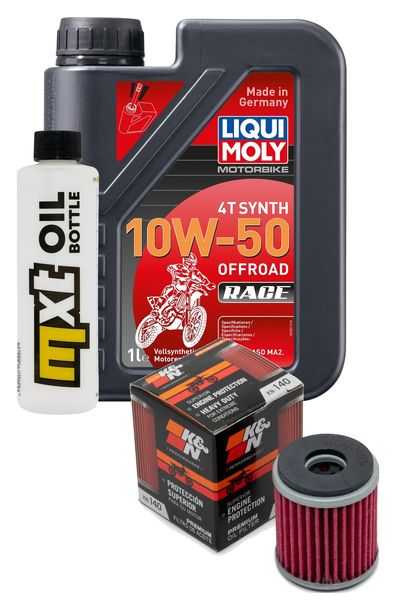 Inspektionspaket 1L 10W-50 + Ölfilter für Yamaha WR X F YZ 250 / 450 ccm Bj. 2006 - 2012