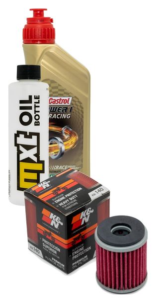 Inspektionspaket 1L 10W-50 + Ölfilter für Yamaha WR X F YZ 250 / 450 ccm Bj. 2006 - 2012