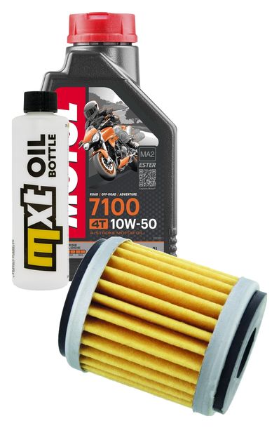 Inspektionspaket 1L 10W-50 + Ölfilter für Yamaha WR X F YZ 250 / 450 ccm Bj. 2006 - 2012