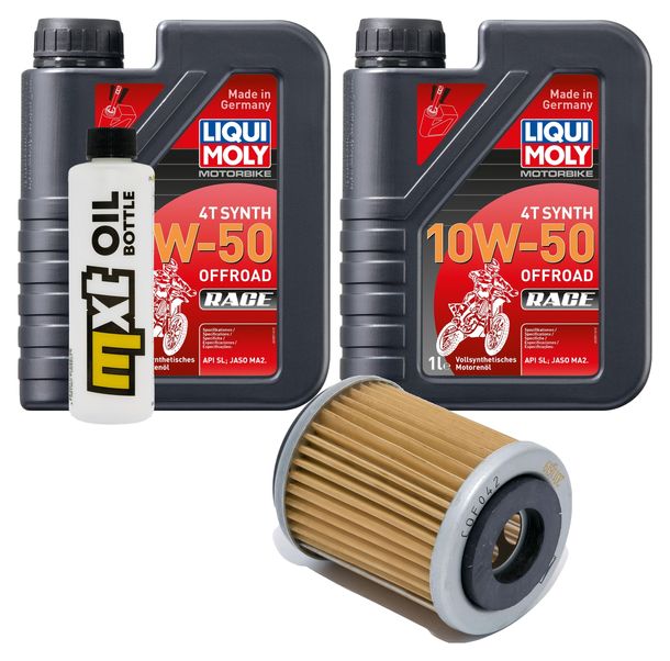 Inspektionspaket 2L 10W-50 + Ölfilter für Yamaha WR F 400 ccm Bj. 1998 - 1999