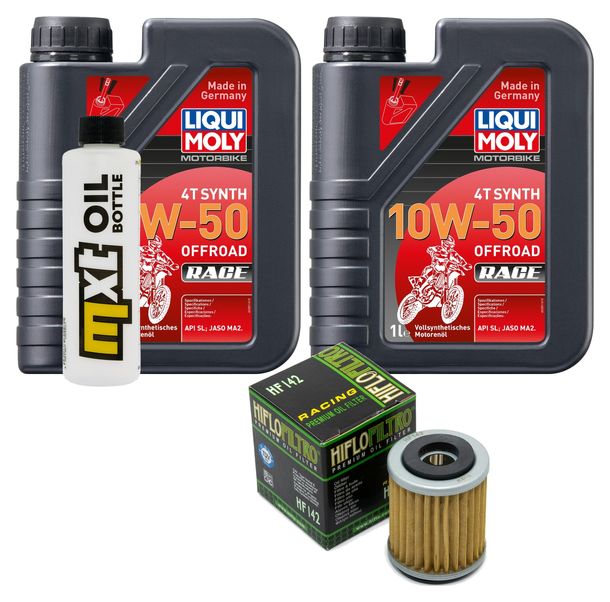 Inspektionspaket 2L 10W-50 + Ölfilter für Yamaha WR 426 F YZ 250 / 425 ccm Bj. 2001 - 2002