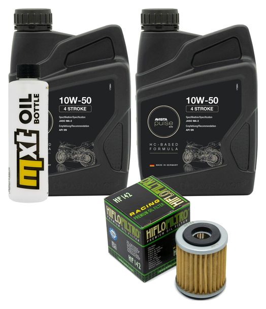 Inspektionspaket 2L 10W-50 + Ölfilter für Yamaha WR 426 F YZ 250 / 425 ccm Bj. 2001 - 2002