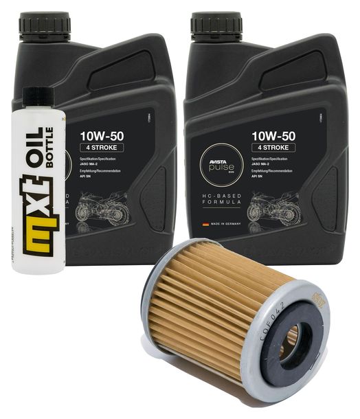 Inspektionspaket 2L 10W-50 + Ölfilter für Yamaha WR 426 F YZ 250 / 425 ccm Bj. 2001 - 2002