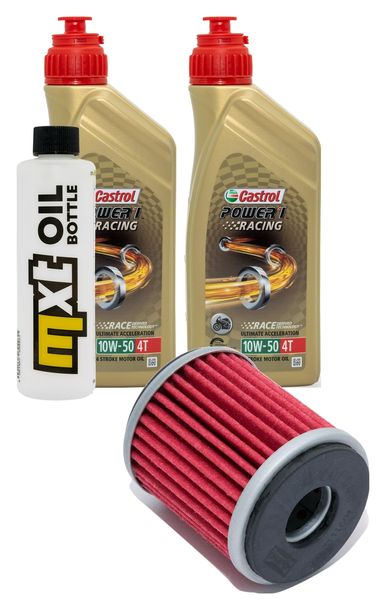 Paquet d'inspection 2L 10W-50+filtre à huile pour Yamaha WR F YZ 450 ccm Année 2003 - 2006