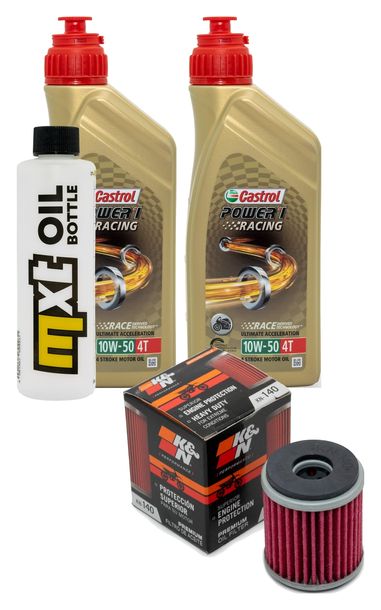 Inspektionspaket 2L 10W-50 + Ölfilter für Yamaha WR F YZ 450 ccm Bj. 2003 - 2006