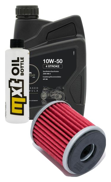 Inspektionspaket 1L 10W-50 + Ölfilter für Yamaha WR F YZ 450 ccm Bj. 2009 - 2015