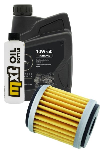 Inspektionspaket 1L 10W-50 + Ölfilter für Yamaha WR F YZ 450 ccm Bj. 2009 - 2015