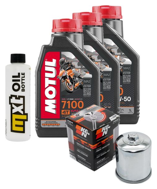 Inspektionspaket 3L 10W-50 + Ölfilter + 4x Zündkerze für Yamaha XJ S Diversion 600 ccm Bj. 2000 - 2002