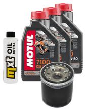 Inspectiekit 3L 10W-50 + Oliefilter + 4x Bougie voor Yamaha XJ S Diversion 600 ccm Bj. 2000 - 2002
