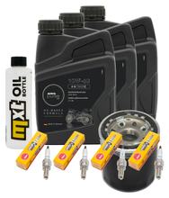 Inspektionspaket 3L 10W-50 + Ölfilter + 4x Zündkerze für Yamaha XJ S Diversion 600 ccm Bj. 2000 - 2002