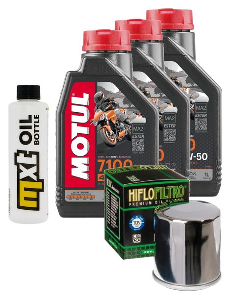 Inspection package 3L 10W-50 + oil filter + 4x spark plug for Yamaha XJ S Diversion 600 ccm Year 2003