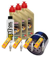 Inspectiepakket 3L 10W-50 + Oliefilter + 4x Bougie voor Yamaha XJ S Diversion 600 ccm Bj. 2003