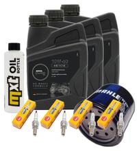 Inspectiepakket 3L 10W-50 + Oliefilter + 4x Bougie voor Yamaha XJ S Diversion 600 ccm Bj. 2003
