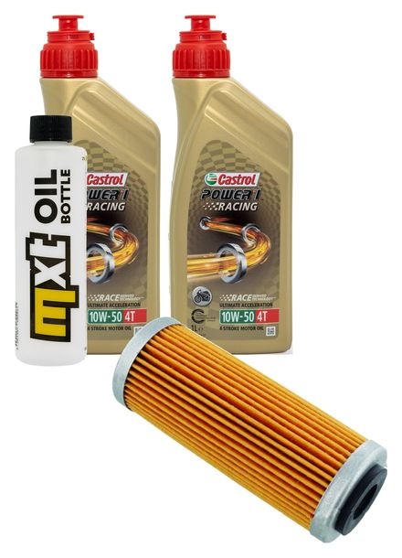 Inspektionspaket 2L 10W-50 + Ölfilter für KTM Freeride EXC-F Sixdays, Husaberg FE 350 / 500 ccm Bj. 2012 - 2017