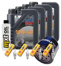 Inspection package 4L 10W-40 + oil filter + 4x spark plug for Yamaha XJ S Diversion 900 ccm Year 2000 - 2002