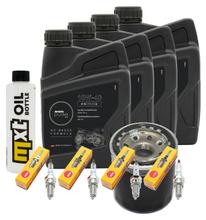 Pacchetto di ispezione 4L 10W-40 + filtro olio + 4x candela per Yamaha XJ S Diversion 900 ccm Anno 2000 - 2002