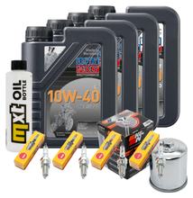 Inspection package 4L 10W-40 + oil filter + 4x spark plug for Yamaha XJ S Diversion 900 ccm Year 2003