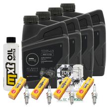 Inspektionspaket 4L 10W-40 + Ölfilter + 4x Zündkerze für Yamaha XJ S Diversion 900 ccm Bj. 2003