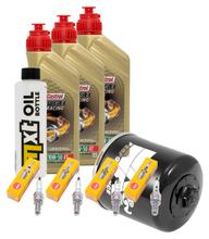 Inspektionspaket 3L 10W-50 + Ölfilter + 4x Zündkerze für Yamaha XJ6 Diversion ABS F 600 ccm Bj. 2009 - 2015
