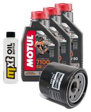Inspection package 3L 10W-50 + oil filter + 4x spark plug for Yamaha XJ6 Diversion ABS F 600 ccm Year 2009 - 2015