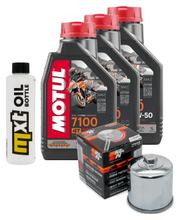 Inspection package 3L 10W-50 + oil filter + 4x spark plug for Yamaha XJ6 Diversion ABS F 600 ccm Year 2009 - 2015