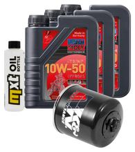 Inspection package 3L 10W-50 + oil filter + 4x spark plug for Yamaha XJ6 Diversion ABS F 600 ccm Year 2009 - 2015