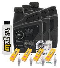 Inspection package 3L 10W-50 + oil filter + 4x spark plug for Yamaha XJ6 Diversion ABS F 600 ccm Year 2009 - 2015