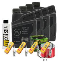 Inspekční balíček 4L 10W-50 + olejový filtr + 4x zapalovací svíčka pro Yamaha XJR 1300 ccm r.v. 2000 - 2015