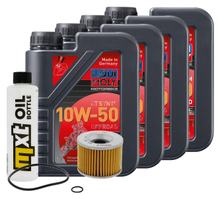 Paquete de inspección 4L 10W-50+filtro de aceite para Yamaha XJR 1300 ccm Año 1999