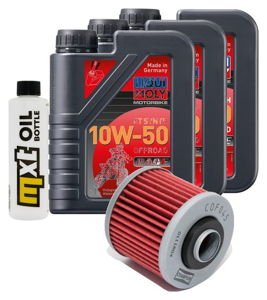 Inspektionspaket 3L 10W-50 + Ölfilter für Yamaha XT E 600 ccm Bj. 1998 - 1999