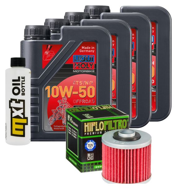 Inspektionspaket 4L 10W-50 + Ölfilter für Yamaha XT E 600 ccm Bj. 2000 - 2003