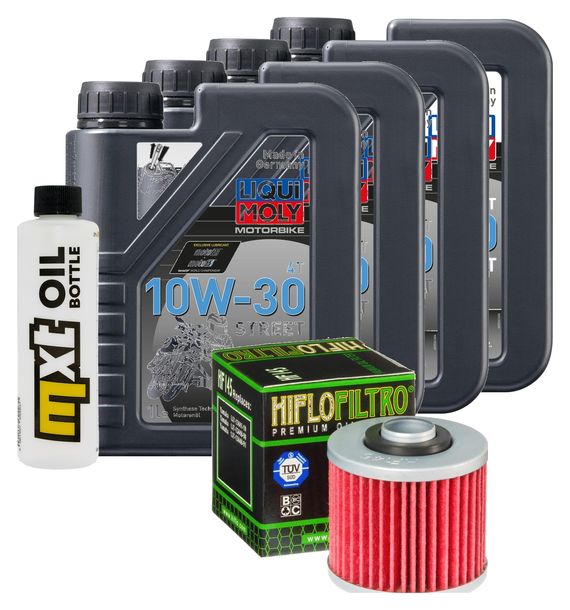 4L 10W-30 Inspection Package+ oil filter for Yamaha XV L C Virago 1000 / 1100 ccm Year 1981 - 1999