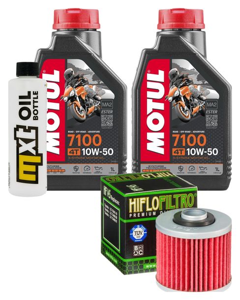 Inspektionspaket 2L 10W-50 + Ölfilter für Yamaha XVS Drag Star XV Virago S 125 ccm Bj. 1997 - 2004
