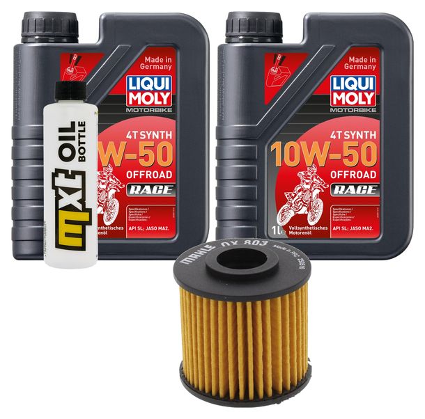 Inspektionspaket 2L 10W-50 + Ölfilter für Yamaha XV Virago S 125 ccm Bj. 2000 - 2002