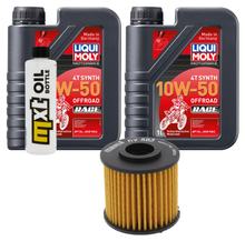 Paquet d'inspection 2L 10W-50+filtre à huile pour Yamaha XV Virago S 125 ccm Année 2000 - 2002