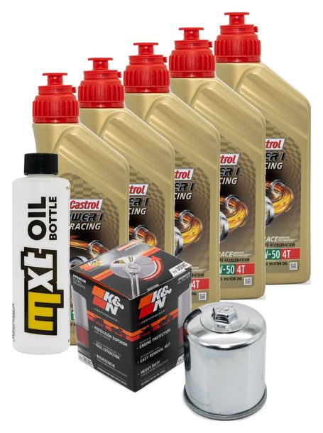 Inspektionspaket 5L 10W-50 + Ölfilter für Yamaha XV Wild Star 1600 ccm Bj. 2003 - 2004