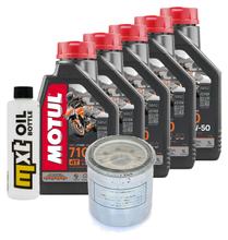 Pacchetto di ispezione 5L 10W-50 + filtro olio per Yamaha XV Wild Star 1600 ccm Anno 2003 - 2004