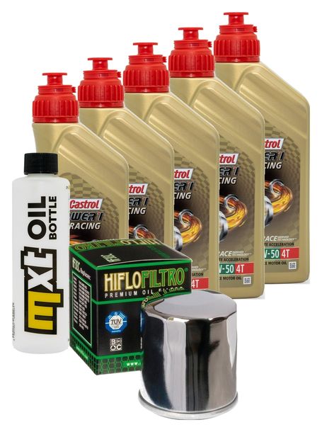 Inspektionspaket 5L 10W-50 + Ölfilter für Yamaha XV A Midnight Star 1900 ccm Bj. 2008 - 2010