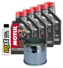 Pacchetto di ispezione 5L 10W-50 + filtro olio per Yamaha XV A Midnight Star 1900 ccm Anno 2011