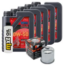 Inspectiepakket 5L 10W-50 + oliefilter voor Yamaha XV A Midnight Star 1900 ccm Bj. 2011