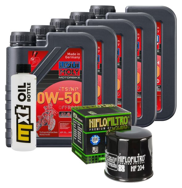 Paquete de inspección 5L 10W-50 + filtro de aceite para Yamaha XV A Midnight Star 1900 ccm Año 2013