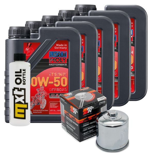 Paquete de inspección 5L 10W-50 + filtro de aceite para Yamaha XV A Midnight Star 1900 ccm Año 2013