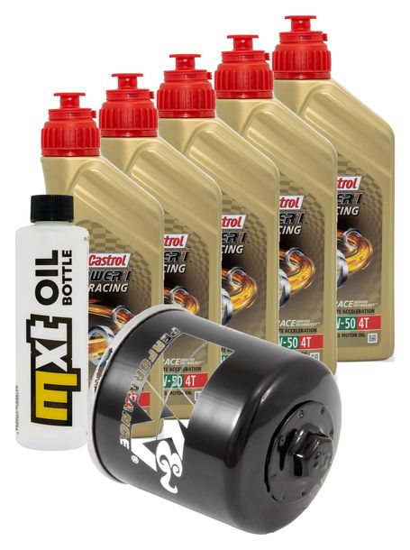 Inspektionspaket 5L 10W-50 + Ölfilter für Yamaha XV A Midnight Star 1900 ccm Bj. 2014 - 2016