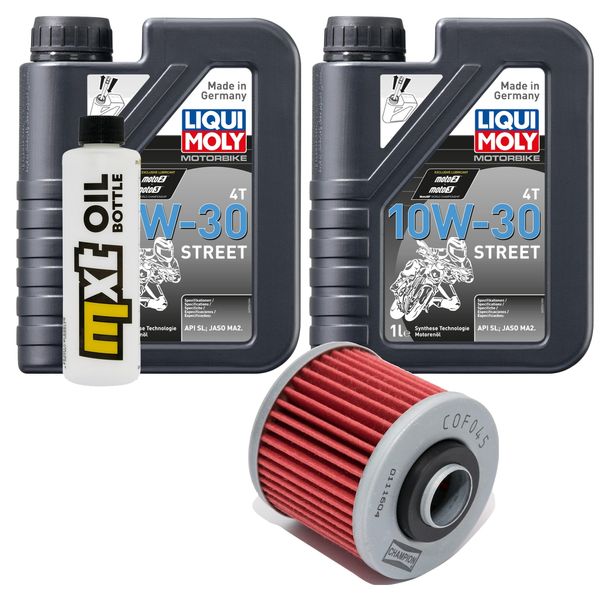 Paquete de inspección 2L 10W-30+filtro de aceite para Yamaha XV Virago S 250 ccm Año 1997 - 2000